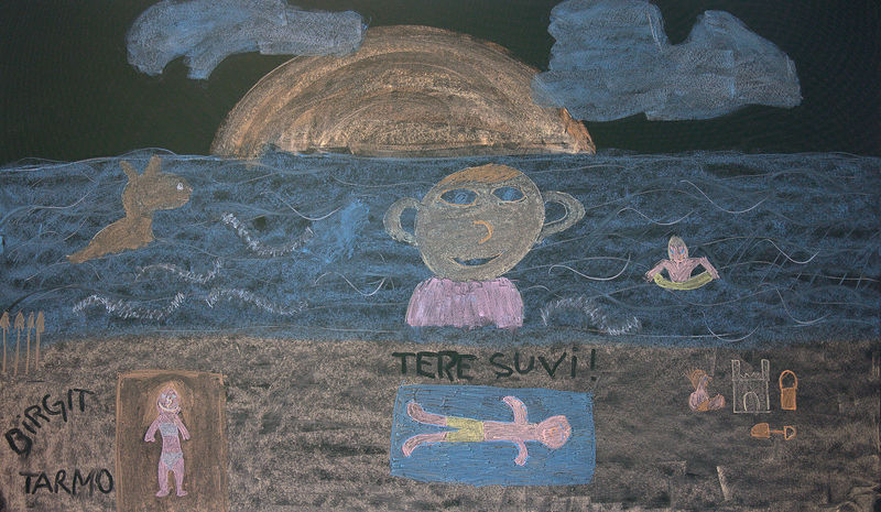 Vidruka Kool, Tarmo Kaupal ja Birgit Klippberg, 8. klass
Meie Tarmo ja Birgit on merelapsed ja nad ootavad pikisilmi suve, et siis mere ääres mõnuleda
Võtmesõnad: vidrukakool kunstiprojekt