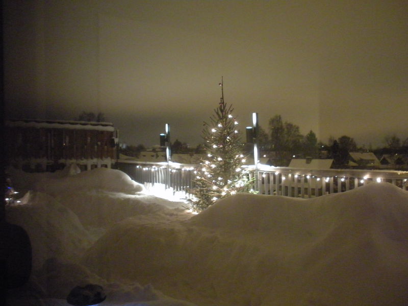 Jõulufiiling
Koos paljuoodatud lisalumega tulid ka tuled ning kuuseke :P
Nyckelord: lumeterrass