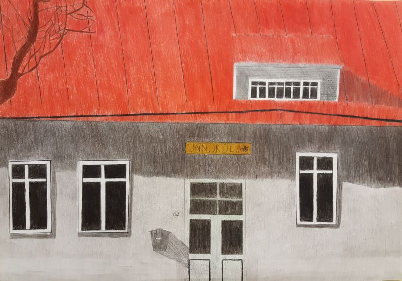 Risto märkas punase katusega "LINNUKÜLA" maja.
Tallinna Tondi Põhikool
